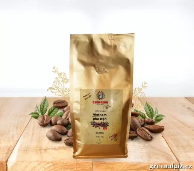 Zrnková káva 80% Arabika 20% Robusta Vietnam