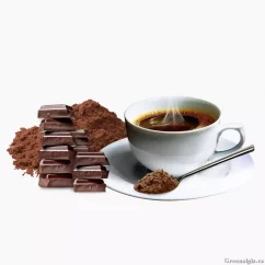 Rozpustná káva s příchutí čokolády