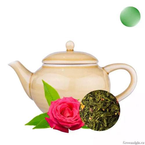 Růže - ochucený zelený čaj